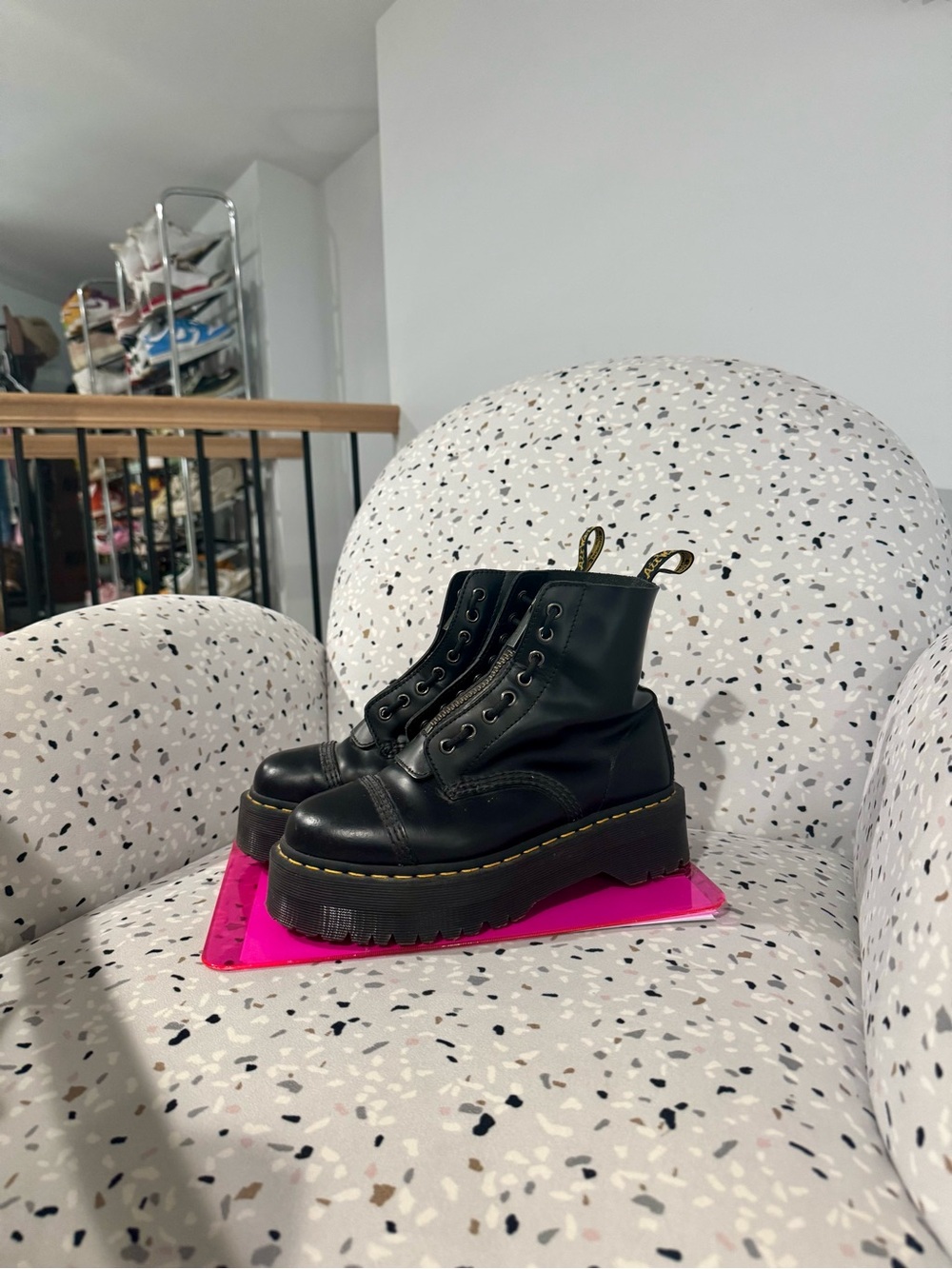 Black Platform Dr. Martens Women's Boots